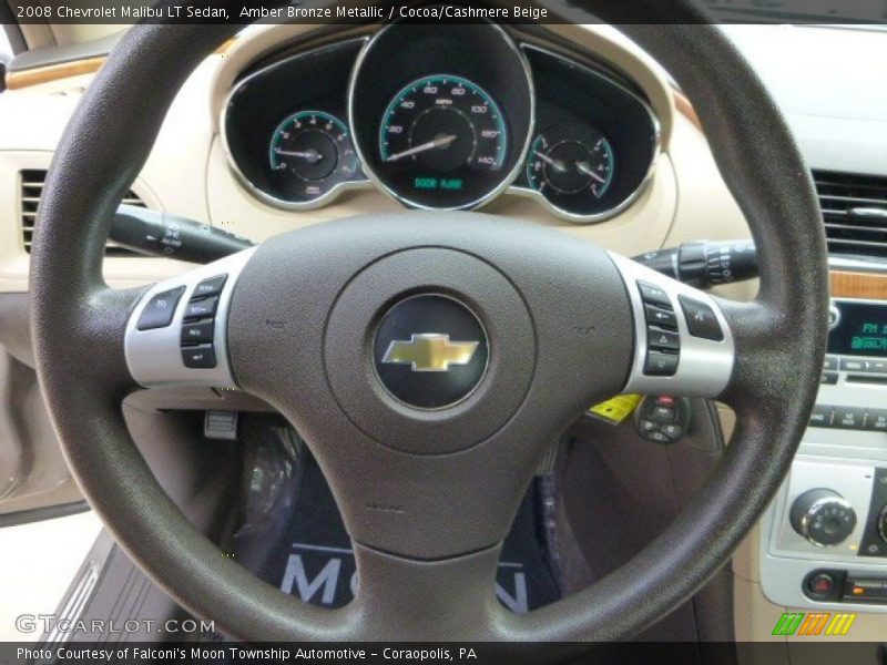 Amber Bronze Metallic / Cocoa/Cashmere Beige 2008 Chevrolet Malibu LT Sedan