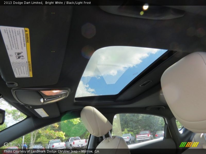 Bright White / Black/Light Frost 2013 Dodge Dart Limited