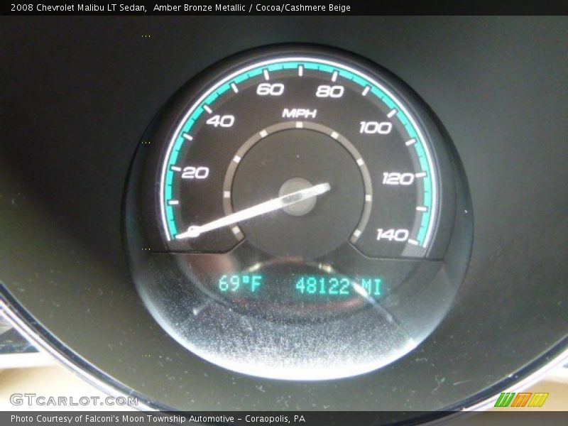 Amber Bronze Metallic / Cocoa/Cashmere Beige 2008 Chevrolet Malibu LT Sedan
