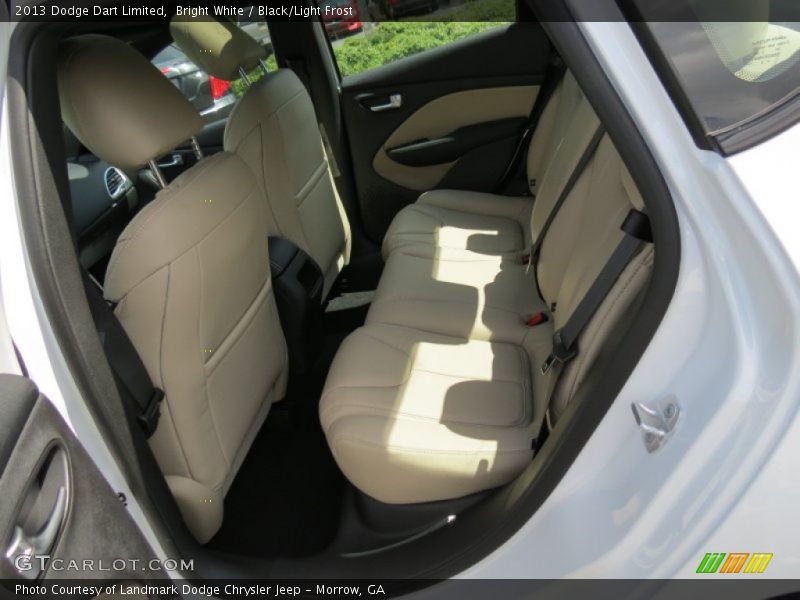 Bright White / Black/Light Frost 2013 Dodge Dart Limited