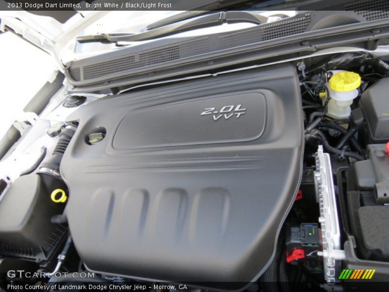 Bright White / Black/Light Frost 2013 Dodge Dart Limited