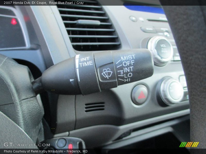Royal Blue Pearl / Gray 2007 Honda Civic EX Coupe
