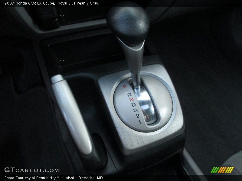 Royal Blue Pearl / Gray 2007 Honda Civic EX Coupe