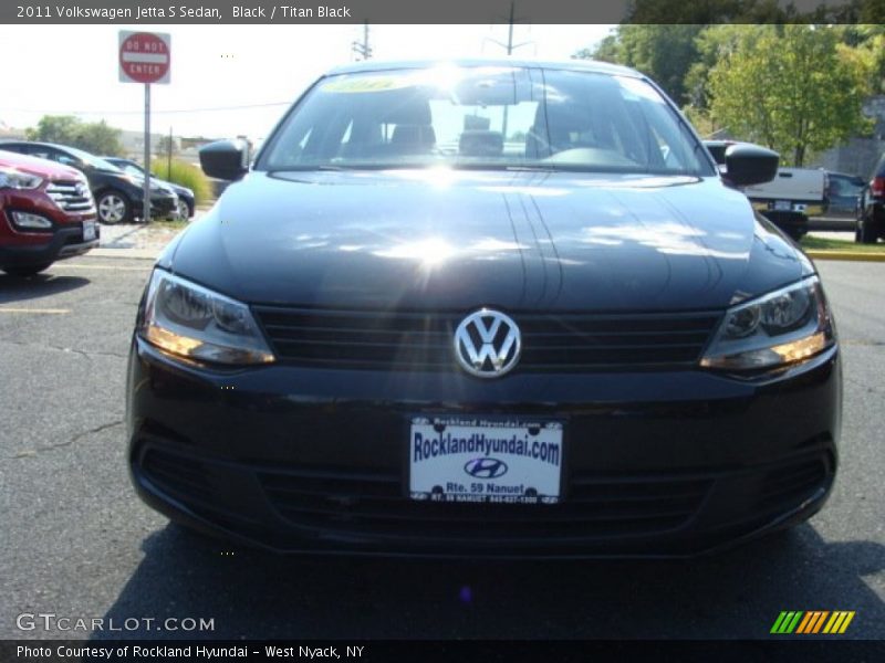 Black / Titan Black 2011 Volkswagen Jetta S Sedan
