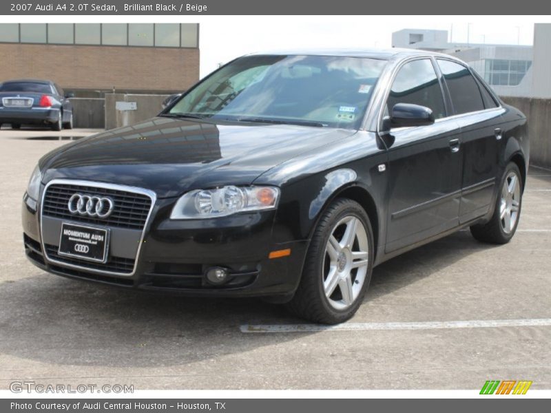 Brilliant Black / Beige 2007 Audi A4 2.0T Sedan