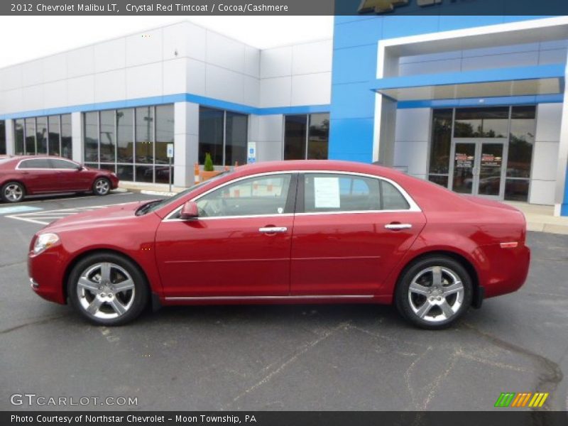 Crystal Red Tintcoat / Cocoa/Cashmere 2012 Chevrolet Malibu LT