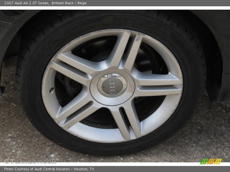 Brilliant Black / Beige 2007 Audi A4 2.0T Sedan