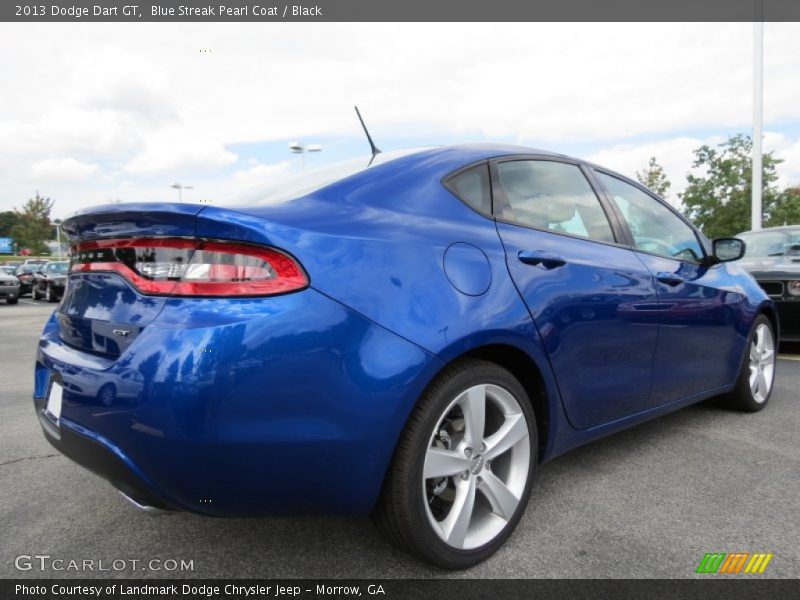 Blue Streak Pearl Coat / Black 2013 Dodge Dart GT
