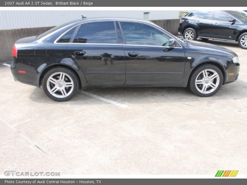Brilliant Black / Beige 2007 Audi A4 2.0T Sedan