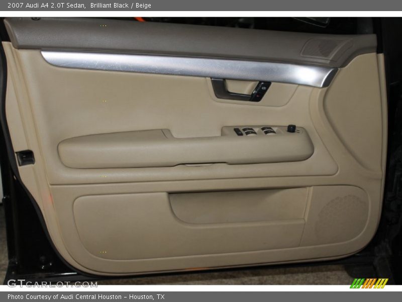 Brilliant Black / Beige 2007 Audi A4 2.0T Sedan