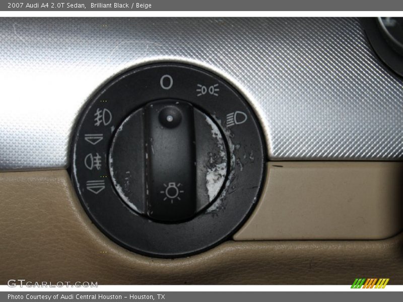 Brilliant Black / Beige 2007 Audi A4 2.0T Sedan