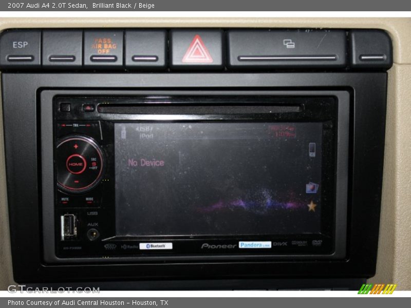 Brilliant Black / Beige 2007 Audi A4 2.0T Sedan