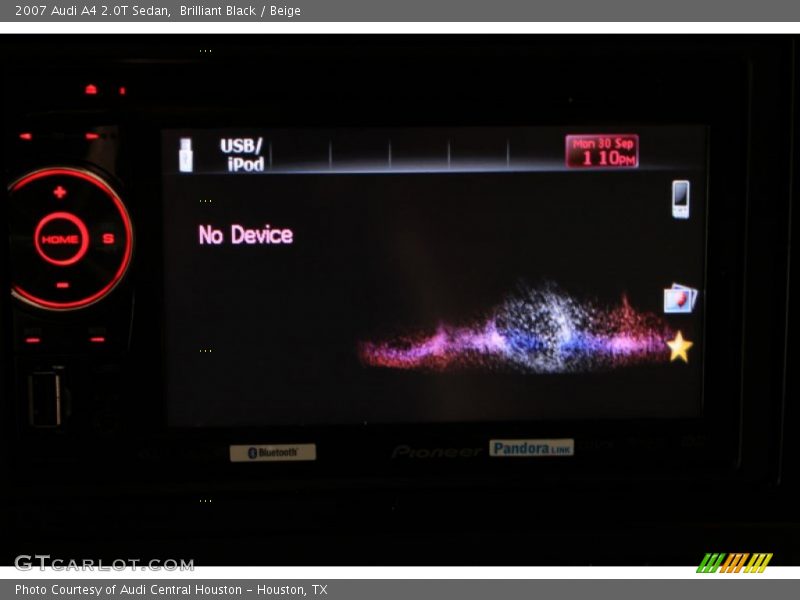 Brilliant Black / Beige 2007 Audi A4 2.0T Sedan