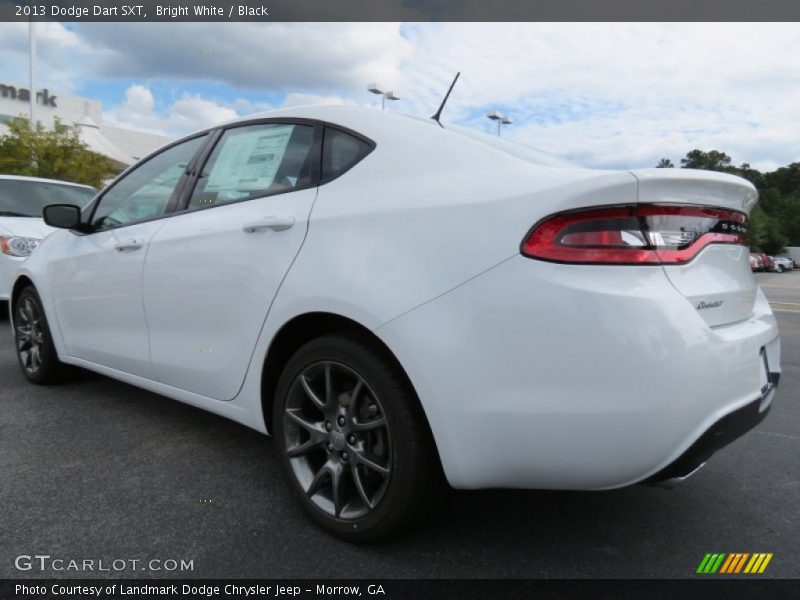 Bright White / Black 2013 Dodge Dart SXT