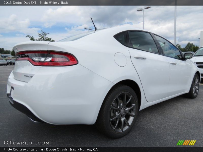 Bright White / Black 2013 Dodge Dart SXT