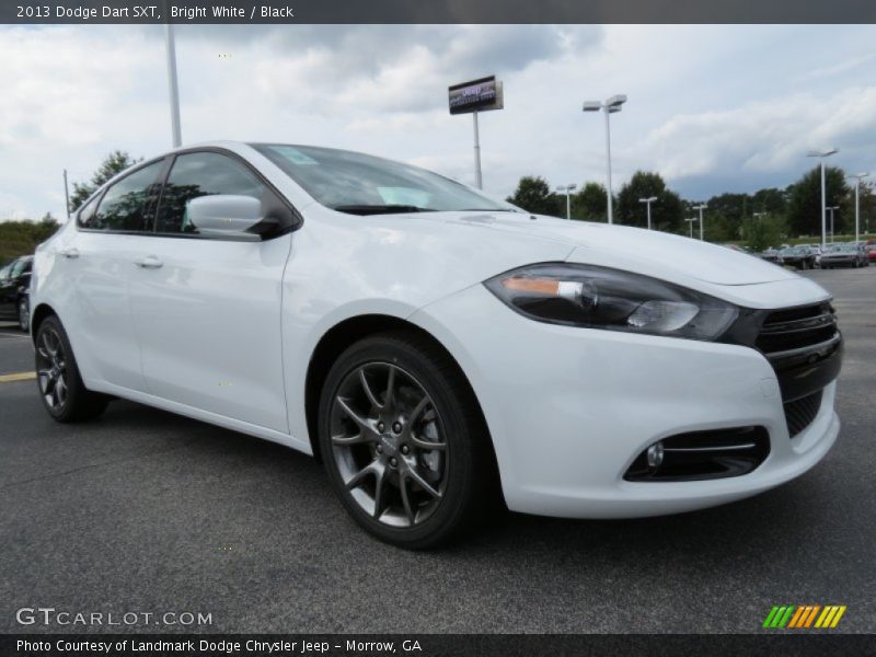 Bright White / Black 2013 Dodge Dart SXT