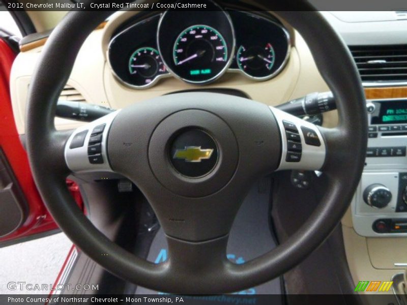 Crystal Red Tintcoat / Cocoa/Cashmere 2012 Chevrolet Malibu LT