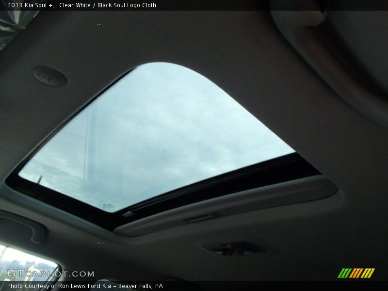 Clear White / Black Soul Logo Cloth 2013 Kia Soul +