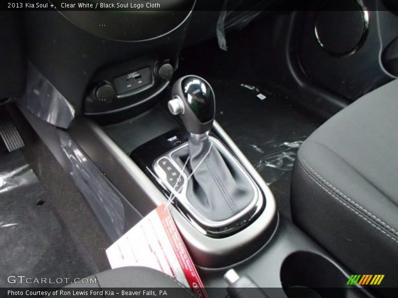 Clear White / Black Soul Logo Cloth 2013 Kia Soul +