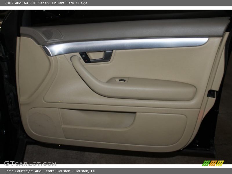 Brilliant Black / Beige 2007 Audi A4 2.0T Sedan