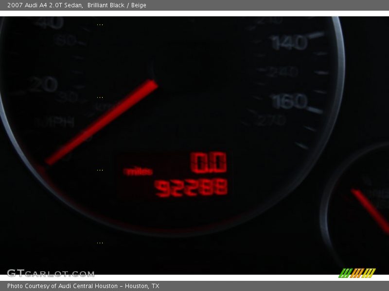 Brilliant Black / Beige 2007 Audi A4 2.0T Sedan