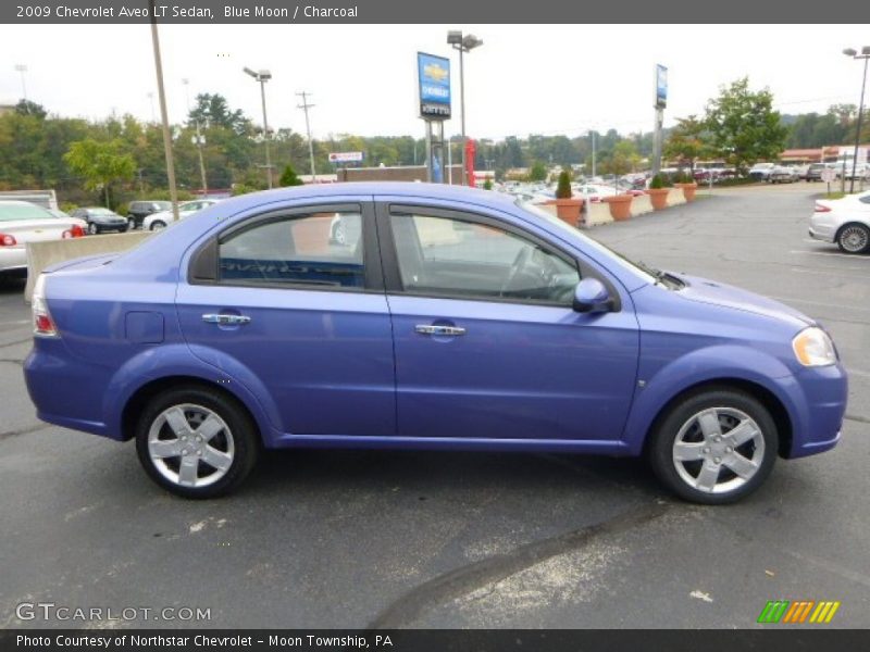 Blue Moon / Charcoal 2009 Chevrolet Aveo LT Sedan