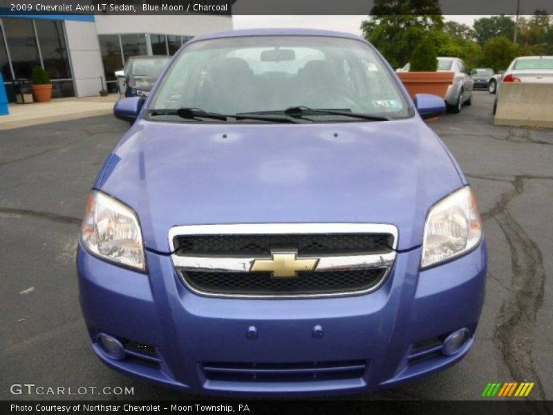 Blue Moon / Charcoal 2009 Chevrolet Aveo LT Sedan