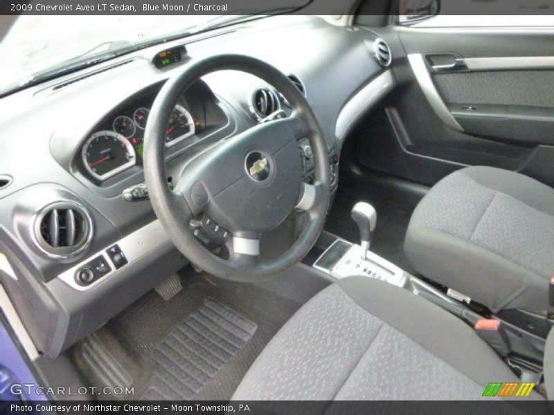 Blue Moon / Charcoal 2009 Chevrolet Aveo LT Sedan