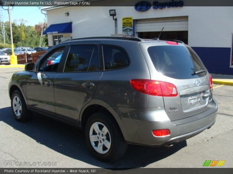 Platinum Sage / Gray 2009 Hyundai Santa Fe GLS