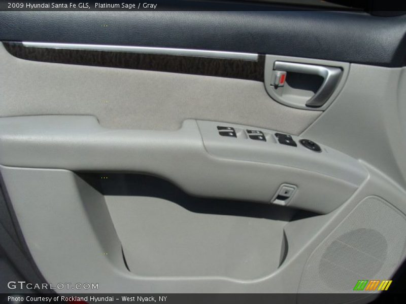 Platinum Sage / Gray 2009 Hyundai Santa Fe GLS