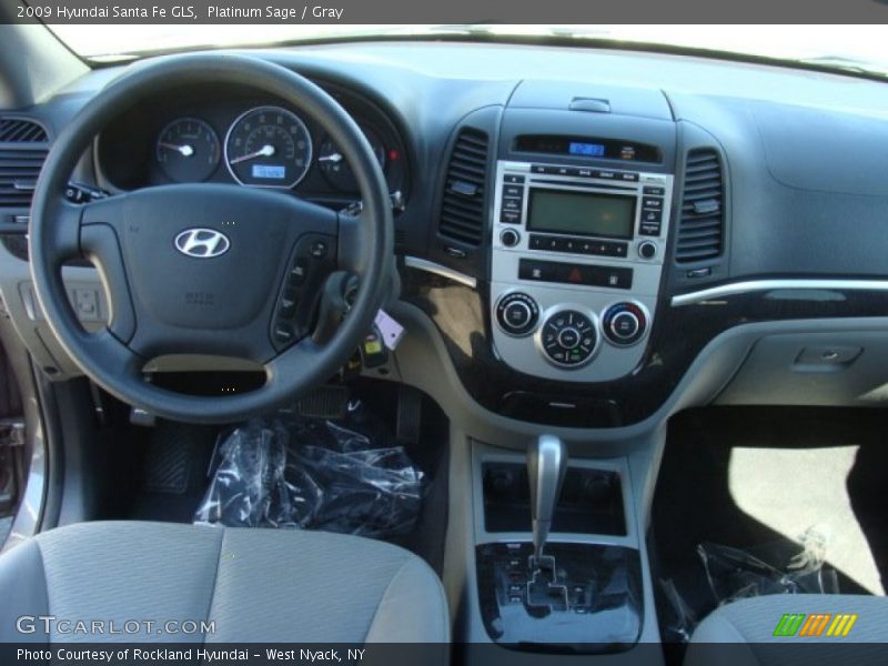 Platinum Sage / Gray 2009 Hyundai Santa Fe GLS