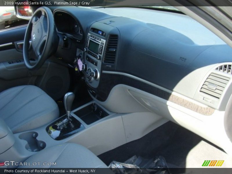 Platinum Sage / Gray 2009 Hyundai Santa Fe GLS