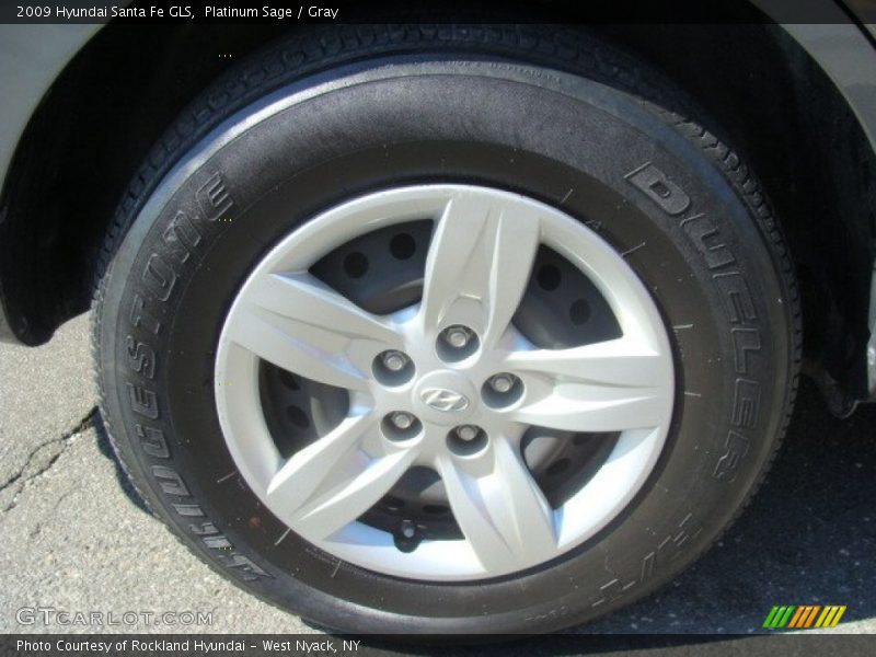 Platinum Sage / Gray 2009 Hyundai Santa Fe GLS