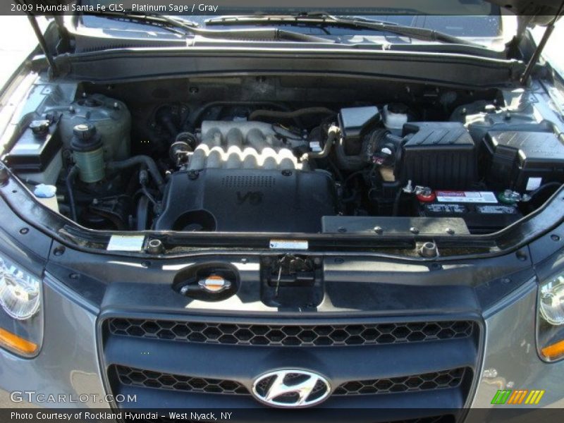 Platinum Sage / Gray 2009 Hyundai Santa Fe GLS