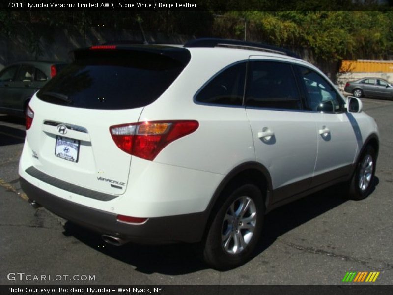 Stone White / Beige Leather 2011 Hyundai Veracruz Limited AWD