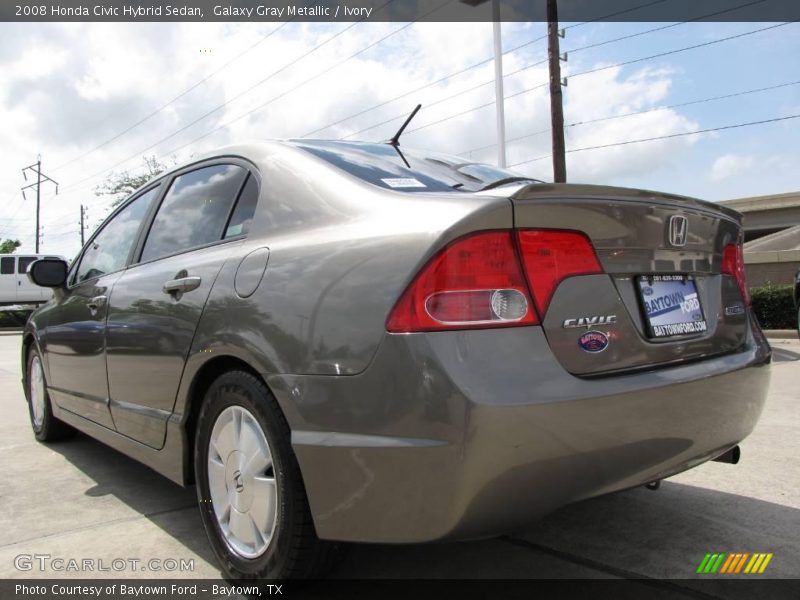 Galaxy Gray Metallic / Ivory 2008 Honda Civic Hybrid Sedan