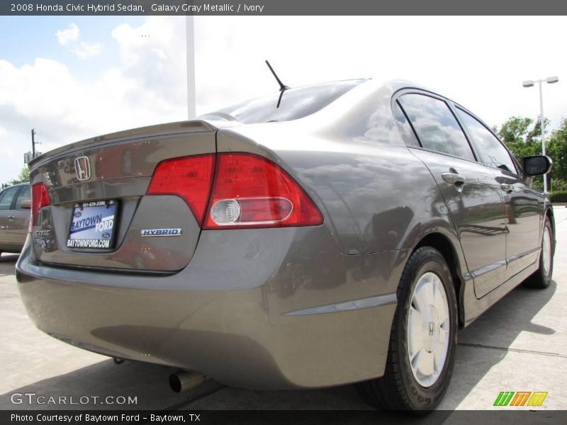 Galaxy Gray Metallic / Ivory 2008 Honda Civic Hybrid Sedan