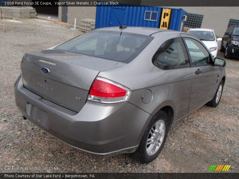 Vapor Silver Metallic / Charcoal Black 2008 Ford Focus SE Coupe