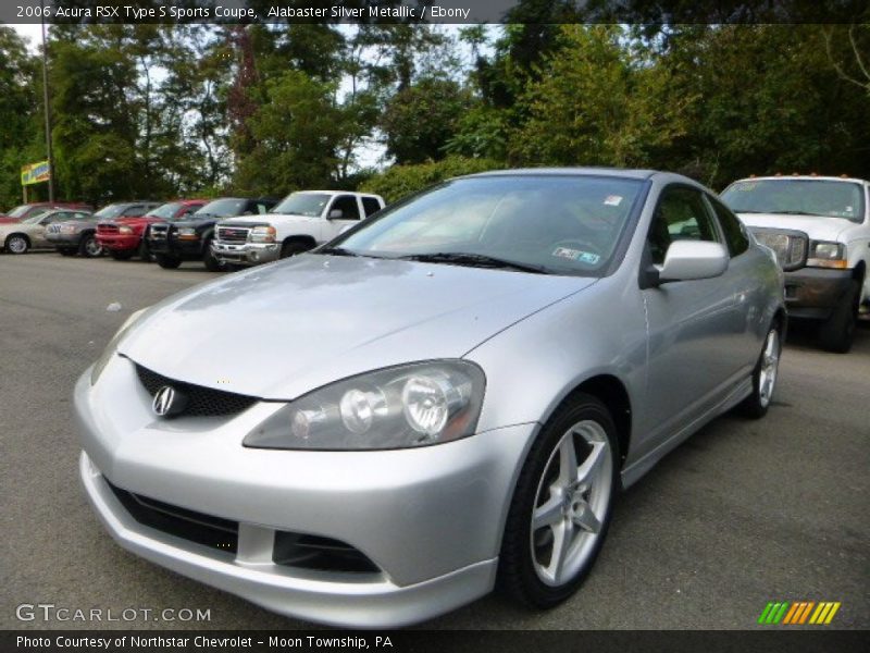 Alabaster Silver Metallic / Ebony 2006 Acura RSX Type S Sports Coupe