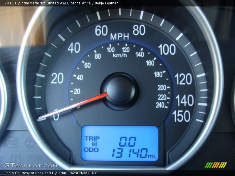 Stone White / Beige Leather 2011 Hyundai Veracruz Limited AWD