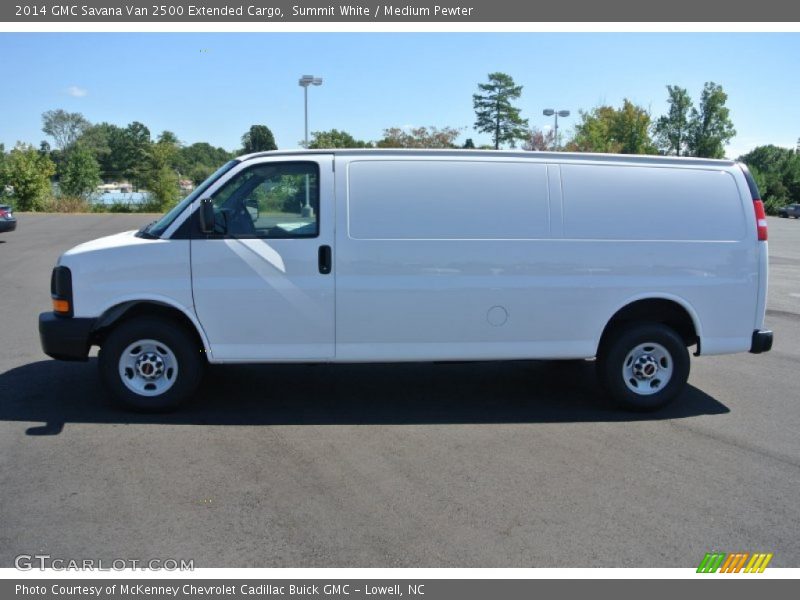 Summit White / Medium Pewter 2014 GMC Savana Van 2500 Extended Cargo
