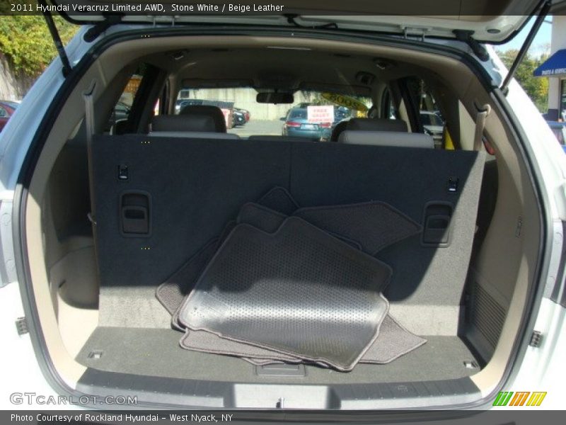 Stone White / Beige Leather 2011 Hyundai Veracruz Limited AWD