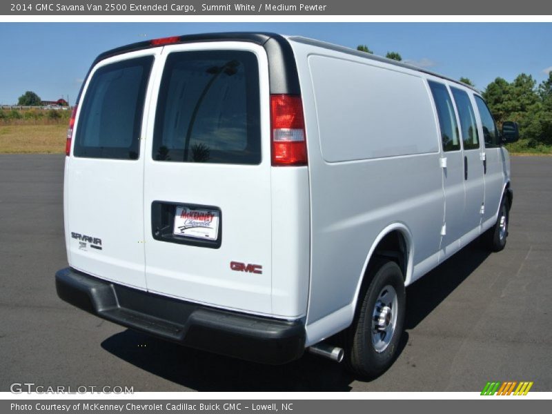 Summit White / Medium Pewter 2014 GMC Savana Van 2500 Extended Cargo
