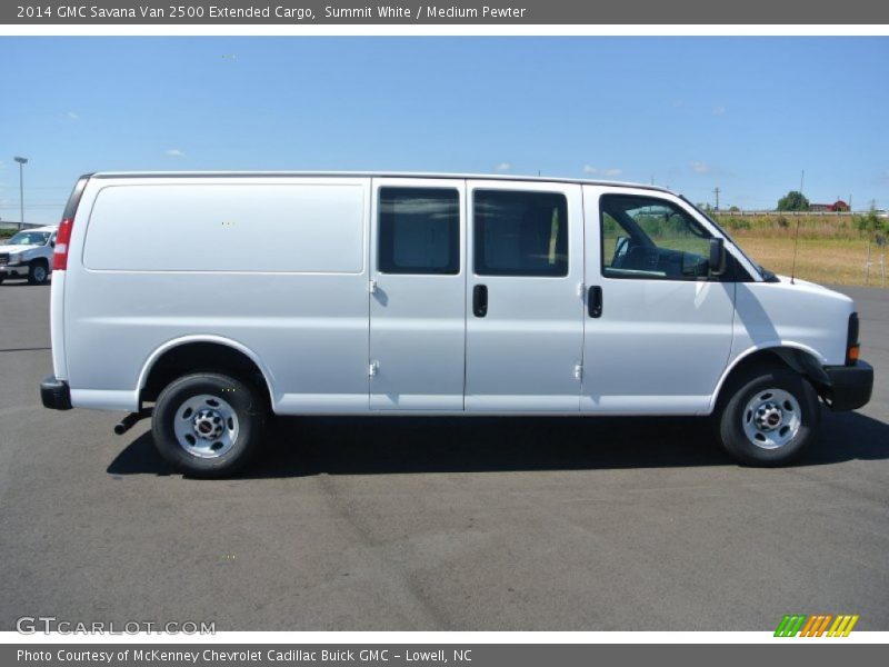  2014 Savana Van 2500 Extended Cargo Summit White