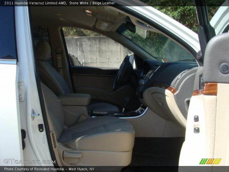Stone White / Beige Leather 2011 Hyundai Veracruz Limited AWD