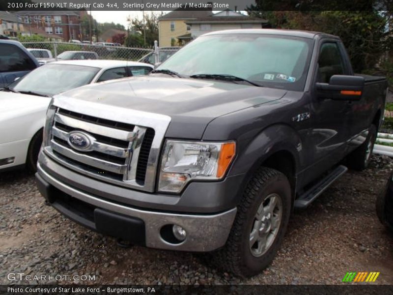 Sterling Grey Metallic / Medium Stone 2010 Ford F150 XLT Regular Cab 4x4