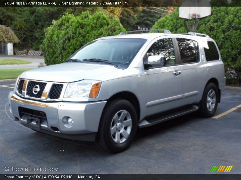 Silver Lightning Metallic / Steel/Titanium 2004 Nissan Armada LE 4x4