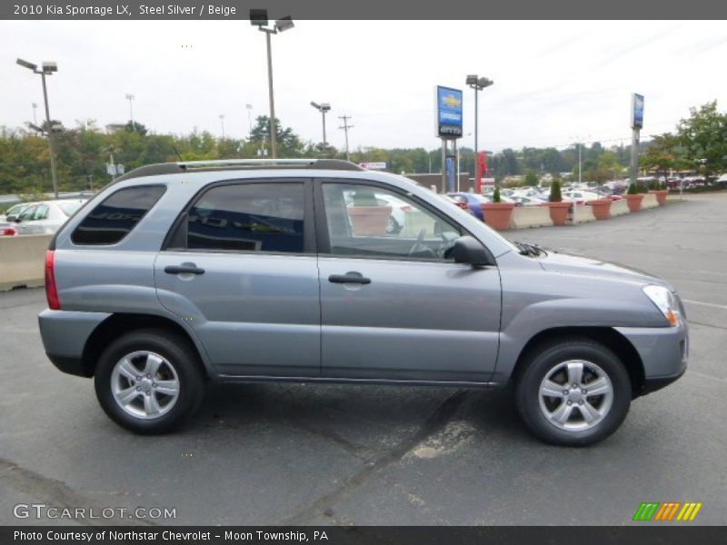 Steel Silver / Beige 2010 Kia Sportage LX