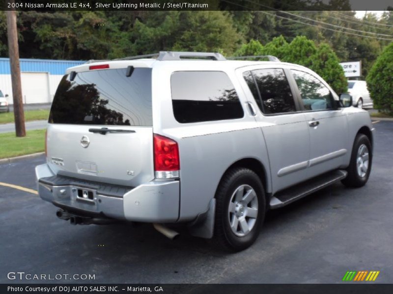 Silver Lightning Metallic / Steel/Titanium 2004 Nissan Armada LE 4x4