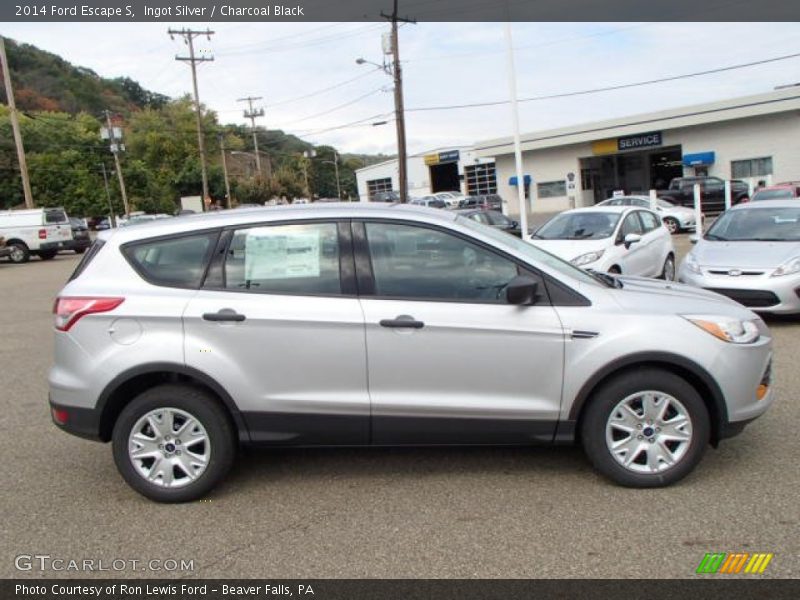 Ingot Silver / Charcoal Black 2014 Ford Escape S